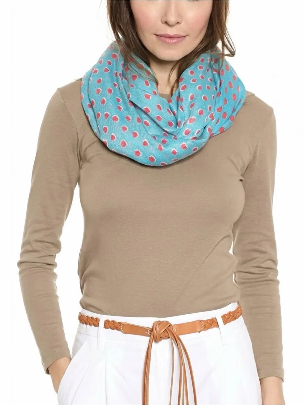 🆕 KATE SPADE • Leopard Dot Infinity Scarf Take A Walk On The Wild Side